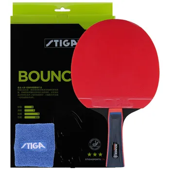 100% מקוריים Stiga PRO להקפיץ 3 כוכבים שולחן טניס מחבט פינג פונג פצעונים בפנים המחבטים מעליב התמונה
