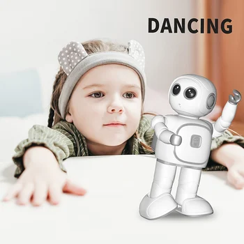 רימן מוזיקה ילדים רובוט צעצוע אינטראקטיבי חכם בינה מלאכותית ילדים צעצוע רובוט שליטה קולית חמוד טלפון Wifi APP התמונה