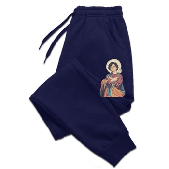 Timothee Chalamet SaintGod מכנסי גברים וינטג ' טהור כותנה מכנסיים או צוואר קצר שרוול גברים מכנסיים 5XL 4XL המכנסיים עבור mens התמונה