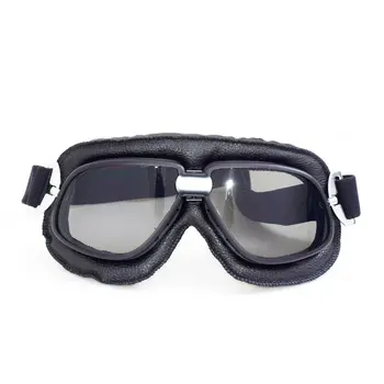 אופנוע מוטוקרוס משקפי אופנוענים טיסה כרום Goggle קסדה משקפי מגן Windproof אנטי UV ABS התמונה