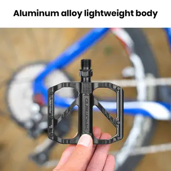 עמיד התקנה פשוטה חוזק גבוה אופניים דוושות החלפת חלקים חלד רכיבה על אופניים דוושות האופניים אביזר התמונה