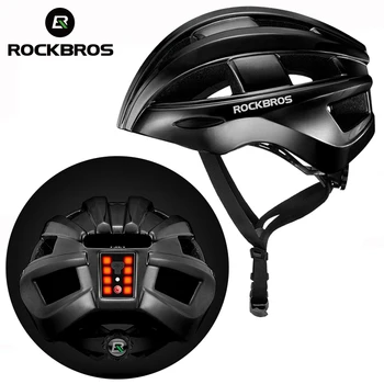 Rockbros הסיטוניים הקסדה MTB CyclingTaillight הקסדה EPS PC אור אחורי בטיחות קסדת רכיבה על אופניים אזהרה אור אופניים קסדה ז 