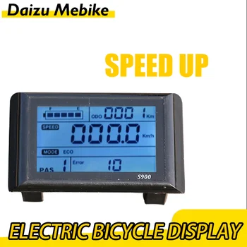 אופניים חשמליים אביזרים SW900 תצוגת LCD בקרה 36V 48V עם LCD בקרי Ebikes מהירות מד המהירות מונה התמונה