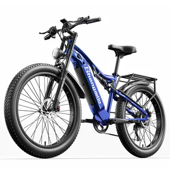 אופניים חשמליים 26 אינצ ' אופניים חשמליים 500W גבוה כוח מנוע אופניים חשמליים שמן אופניים 48V15AH סוללה נשלפת אופניים חשמליים Ebike התמונה