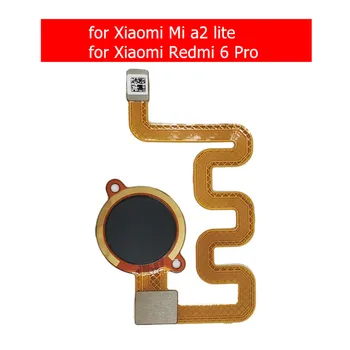 Xiaomi Mi a2 לייט סורק טביעות אצבע כפתור הבית להגמיש כבלים Touch ID, חיישן להחזיר להגמיש כבלים עבור Redmi 6 Pro לתקן חלקים התמונה