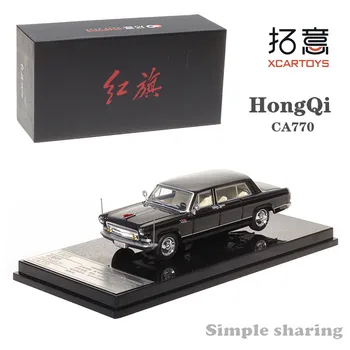 XCarToys 1/64 Hongqi CA770 שחור סגסוגת Diecast Model מכונית צעצוע אוסף מתנה התמונה