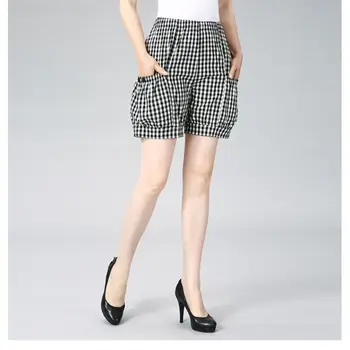 MODX 2023 המשרד החדש הגברת אריג אלסטי המותניים נשים מכנסיים קצרים בגדים מזדמנים כפתורים רופפים גבוהה המותניים ישר בנות קוריאני התמונה