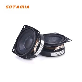 SOTAMIA 2Pcs 2 אינץ 53MM בטווח מלא רמקול 3 אוהם 5W Bluetooth רמקולים Altavoz PU צד רמקול DIY צליל קולנוע ביתי התמונה