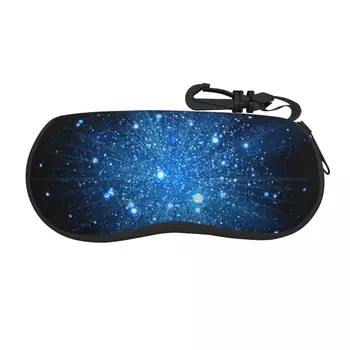 המשקפיים במקרה קסום אבק כוכבים ניצוצות אור נייד רוכסן משקפיים במקרה Unglasses כיסוי משקפיים אחסון התמונה