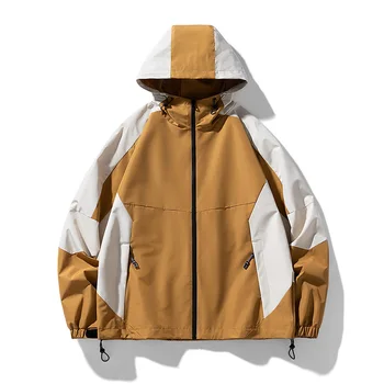 טלאים Windproof מעיל רוח על 2023 אביב סתיו לרכוס את הג ' קט של גברים אופנת רחוב המחבל בגדים OverSize 3XL 4XL התמונה