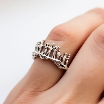 ליל כל הקדושים תכשיטי טבעת כסף S925 אלגנטי נופש מודרנית מתנה אישית באיכות גבוהה אופנה, מלבישה התמונה