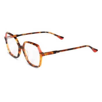 הגבול החדש אישית רטרו צלחת EyGlasses High-end אופטי של נשים מיוחד בצורת מסגרת משקפיים יכול להיות מצויד התמונה