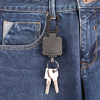 חבל תיל חיצונית טבעת מפתח נייד הפורץ מחזיק מפתחות מחזיק עבור קמפינג וטיולים נופים אביזרי נסיעה התמונה