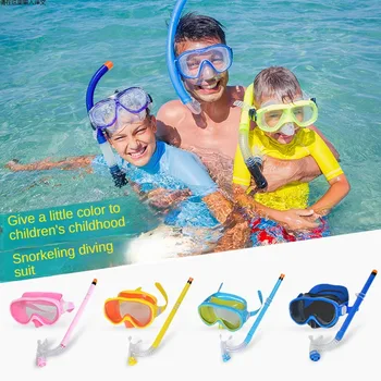 ילדים שנורקל להגדיר Scubas צלילה מסכות שחייה משקפי משקפיים עם יבש שנורקלים צינור ציוד צלילה ציוד ערכות התמונה