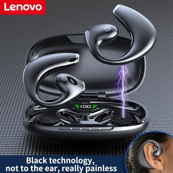Lenovo אוויר הולכה אלחוטית, אוזניות Bluetooth סטריאו באיכות HiFi אוזניות לחבר אוזניות ספורט Waterproof אוזניות ear pods התמונה
