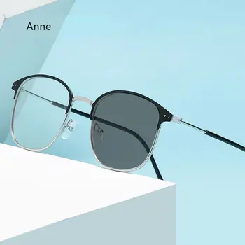 סיבוב חדש Photochromic גריי & אנטי בלו ריי, משקפיים לנשים משקפי שמש לגברים כחול קרני חסימת משקפיים למחשב התמונה