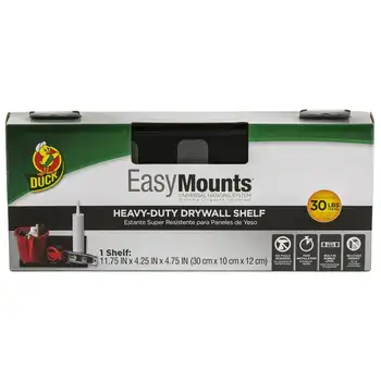 EasyMounts שחור צף המוסך מדף - אין צורך בכלי עבודה, מחזיק עד 30 ק 