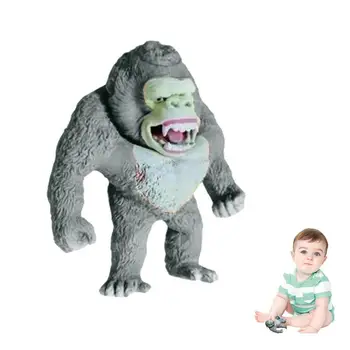 גמיש קוף גורילה-צעצוע קוף צעצוע ילדים ג ' ונגל חיות פסלון מצחיק מגניב מתח צעצוע חרדה, מתח הקלה מתנה. התמונה