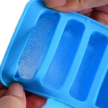 1PC צבעוני סיליקון מגש קוביות הקרח עובש קרח עובש מתאים עבור בקבוק מים גלידה סמנים כלי התמונה