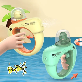 ילדי המים של הממטרות לשחק מים המשחק חיצונית צעצועים לילדים בקיץ בריכות חוף הדשא דינוזאור יד טבעת תרסיס מים צעצועים התמונה