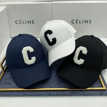 באיכות גבוהה מותג אופנה קוריאנית C-מכתב רקמה כובע בייסבול תכליתי קרם הגנה ליסה מגמה חדשה כובע קיץ התמונה