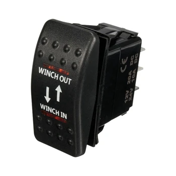 10X 12V 20A להצפת כננת על-אוף-על מתג 7 Pin LED אדום התמונה