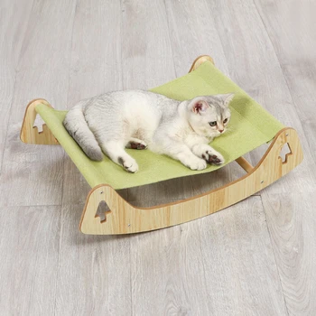 עץ חתול למיטה, עריסה Sunbath גבוהות חתול מחמד ערסל על הבית לנשימה חתלתול הקן רחיץ חתול מיטות ספה חתול רהיטים התמונה