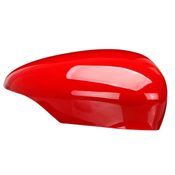 על ימין ועל שמאל כנף הדלת האחורית המראה לכסות את מראת הצד כובע קש עבור פורד פיאסטה MK7 2008-2017 אדום התמונה