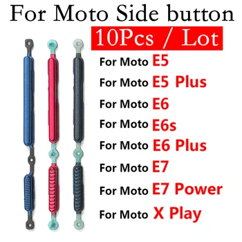 10pcs חדש עוצמת קול לחצן ההפעלה עבור Motorola Moto E5 בנוסף E6S E6 בנוסף E7 כוח אחד מאקרו X לשחק לצד לחצן מתג המפתח חלקי חילוף התמונה