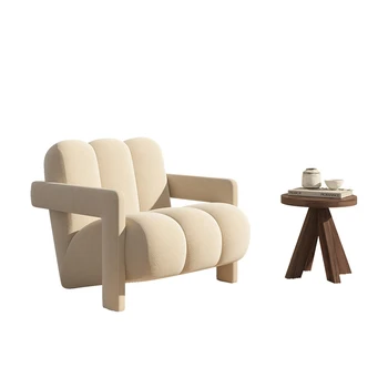 איפור Nordic Lounge chair ספה הזרוע מעצב רצפת הסלון כיסאות נדנדה יוקרה Sillas De Comedor ריהוט הבית WWH40XP התמונה