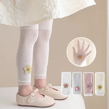 בנות חותלות ילדים כותנה מכנסיים-1 עד 8 Yrs 2023 קיץ בגדי ילדים עיפרון המכנסיים מצויר פרח מכנסיים בסגנון קוריאני התמונה