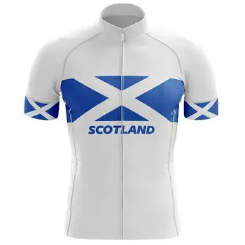 כוח הלהקה סקוטלנד הלאומי רק שרוול קצר רכיבה על אופניים ג ' רזי קיץ בגדי רכיבה יוקרתי CICLISMO התמונה