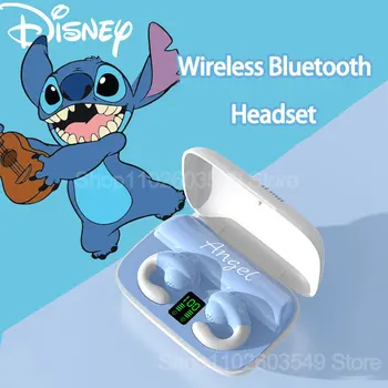 דיסני TWS אלחוטית Bluetooth אוזניות קריקטורה תפר אוזן קליפ עצם הולכה אוזניות ספורט HIFI הפחתת רעש אוזניות התמונה