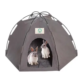 החתול לישון באוהל מחמד אוהל מיטה כלב הבית אספקה חיצונית חתול עמיד למים לנשימה נייד חתול למיטה חתלתול אוהלים חתול אביזרים התמונה
