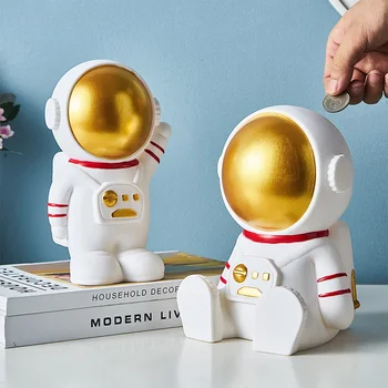 האסטרונאוט גדול צעצוע לילדים מתנת עיצוב הבית קופסת הכסף עבור מטבעות קופת חיסכון תיבת ילדים תיבות מטבעות עבור הערות קופת התמונה