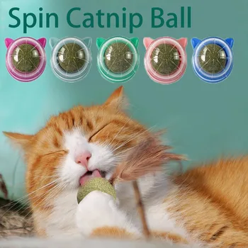 חתול אוכל חתולים, צעצועים כדור רב תכליתי חתול צעצוע עם נוצה מחמד דברים בריאים נפית החתולים סוכריות מקל ללקק חטיפים לקדם העיכול התמונה