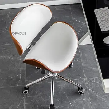 מודרני מעץ מלא כיסאות במשרד, ריהוט חדר שינה כיסא המחשב משק הבית חדר לימוד תלמיד להרים סיבוב גלגלת כיסא משרדי התמונה