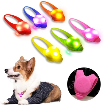 מחמד קולרי LED תליון הכלב קולר עם צבעוני אורות LED הצוואר קולר לכלבים, חתולים עיצוב קולר חיית המחמד אביזרים התמונה