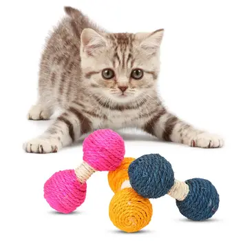 צבעוני חתול צעצוע ביצים בעבודת יד עבור החתול יוטה צעצוע רודף אחרי חתולים מקורה אימון משחק לעיסה 87HA התמונה