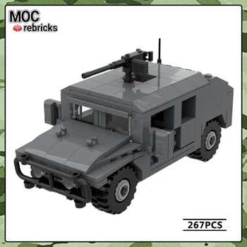 כלי רכב צבאיים סדרה HMMWV M1025 המכונית MOC בניין DIY מודל אוסף מומחים קושי גבוהה לבנים צעצועים חג המולד מתנות התמונה