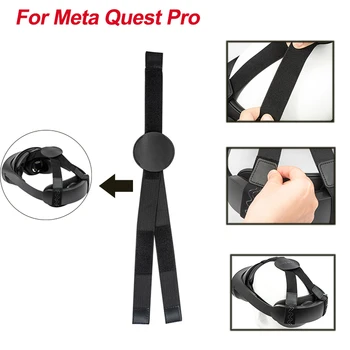 אלסטי ראש הלהקה Meta Pro Quest בצורת Y הרצועה עיצוב ארגונומי בראש החגורה תושבת תיקון VR משקפיים אוזניות עילית אביזר התמונה