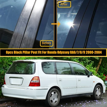 דלת המכונית לקצץ עמוד הודעות על הונדה אודיסיאה RA6 7 8 9 2000 2001 2002 2003 2004 כיסוי מדבקות קישוט חלון התמונה